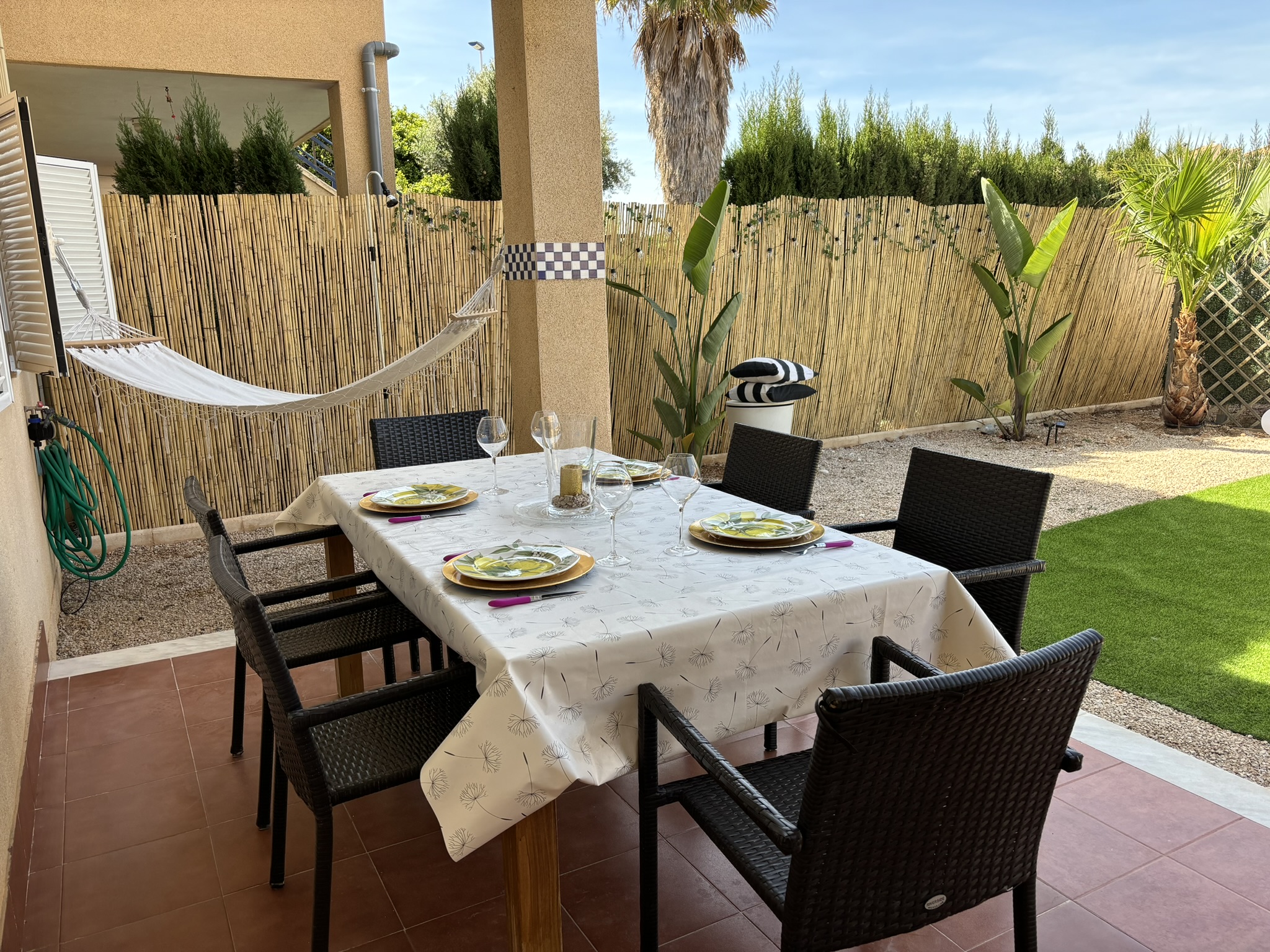 Terraza del bungalow